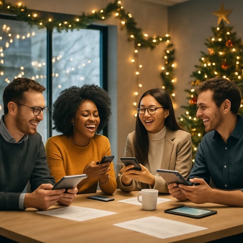 empleados disfrutando de beneficios extrasalariales bink